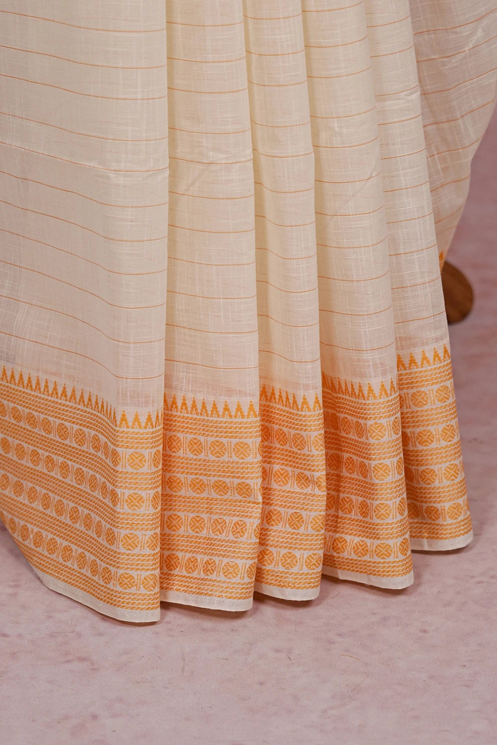Off White Cotton Saree