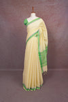 Lemon Yellow Cotton Saree