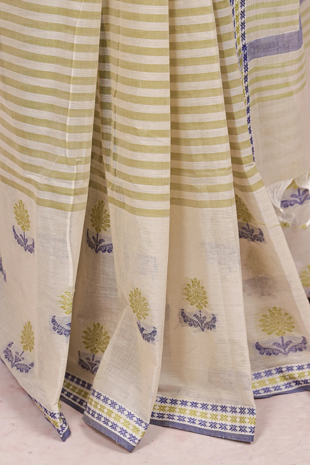 Off White Cotton Saree