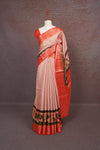 Peach Semi Banarasi Saree - Seematti