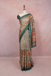 Light Green Semi Silk Saree