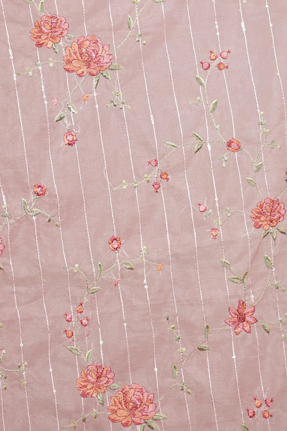 Pink Semi Organza Saree