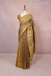 Gold Semi Banarasi Saree
