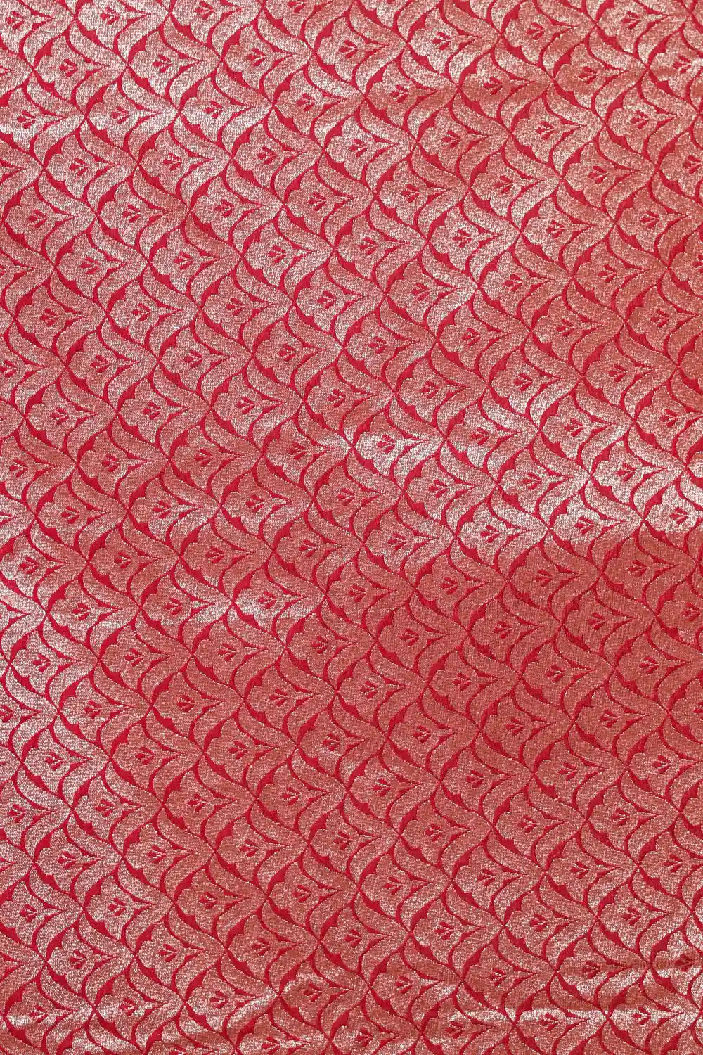 Off White Semi Banarasi Saree