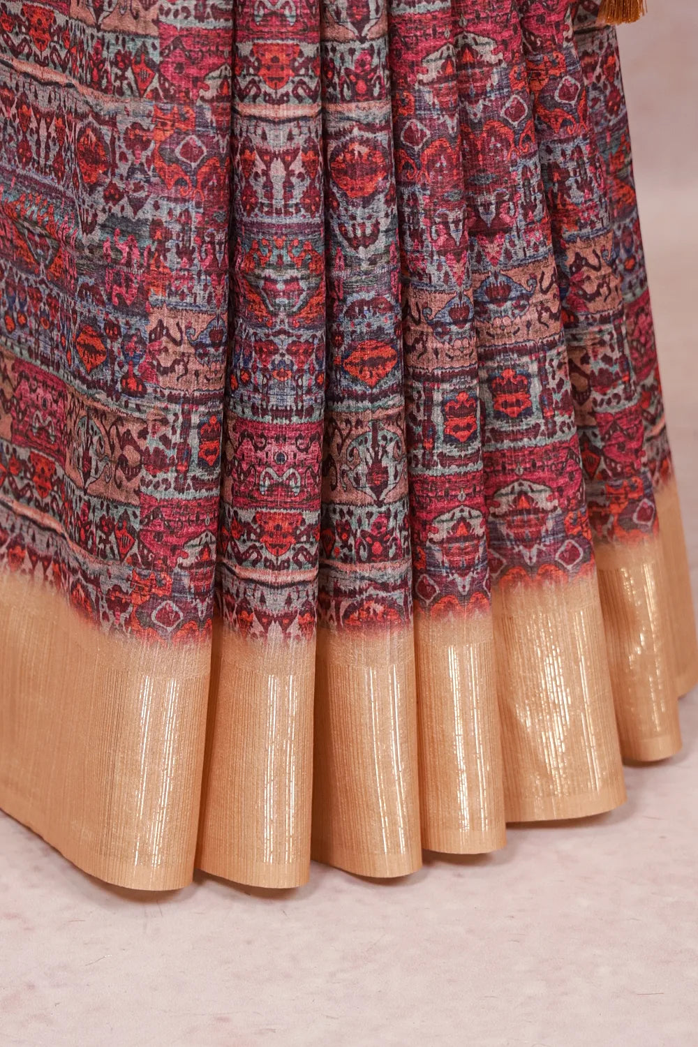 Multi Color Semi Silk Saree
