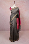 Grey Semi Jute Saree