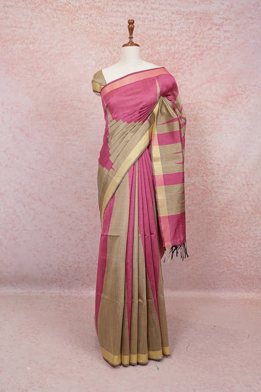 Multi Color Semi Jute Saree