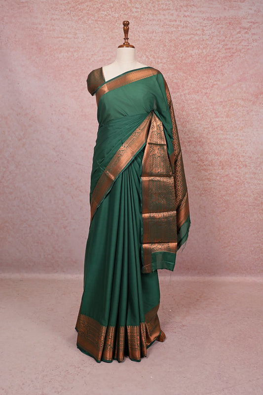 Green Mysore Silk Saree