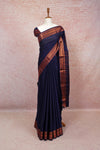 Navy Blue Mysore Silk Saree