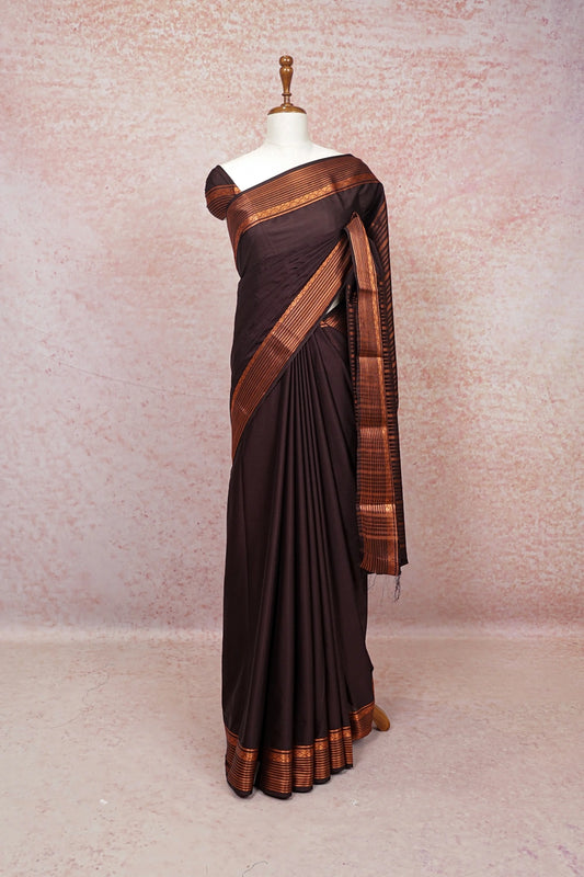 Black Semi Silk Saree