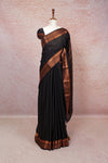 Black Semi Silk Saree