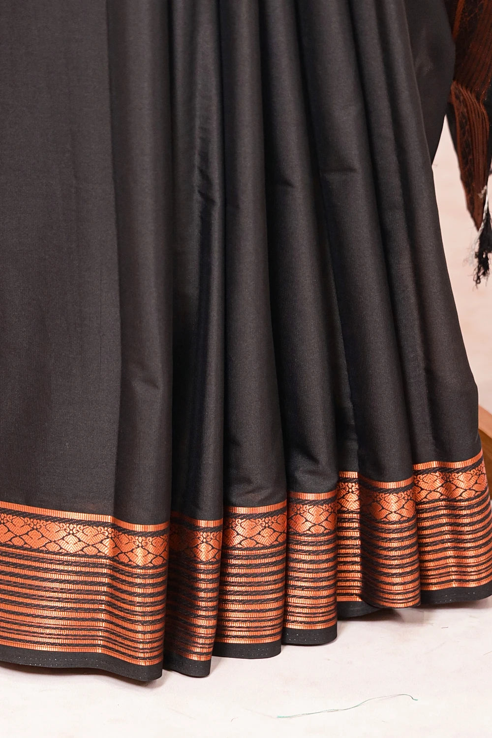 Black Semi Silk Saree