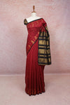 Maroon Semi Silk Saree