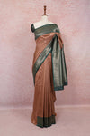 Antique Brass Color Semi Kancheepuram Silk Saree