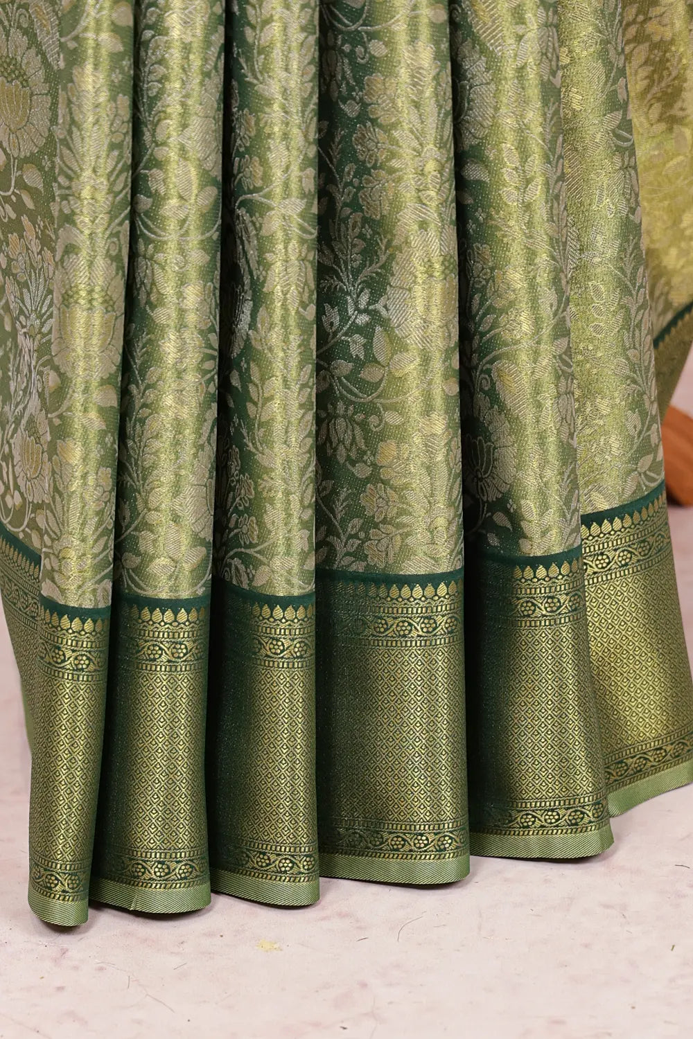 Green Semi Tissue Saree