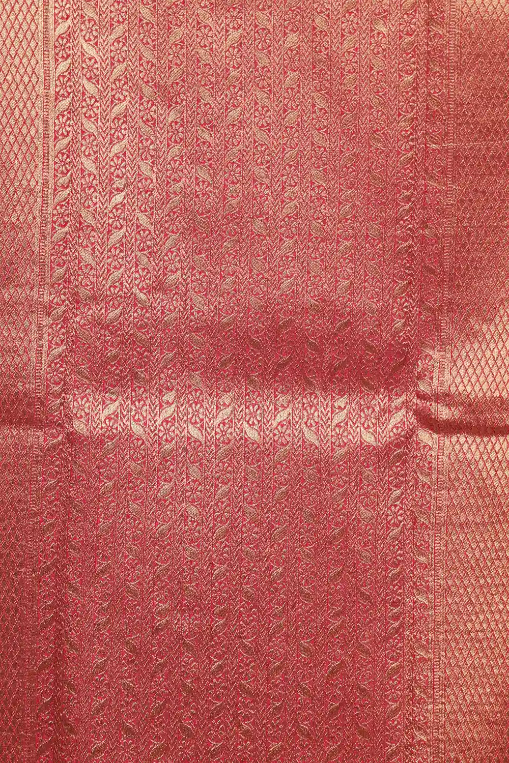 Golden Yellow Semi Banarasi Saree