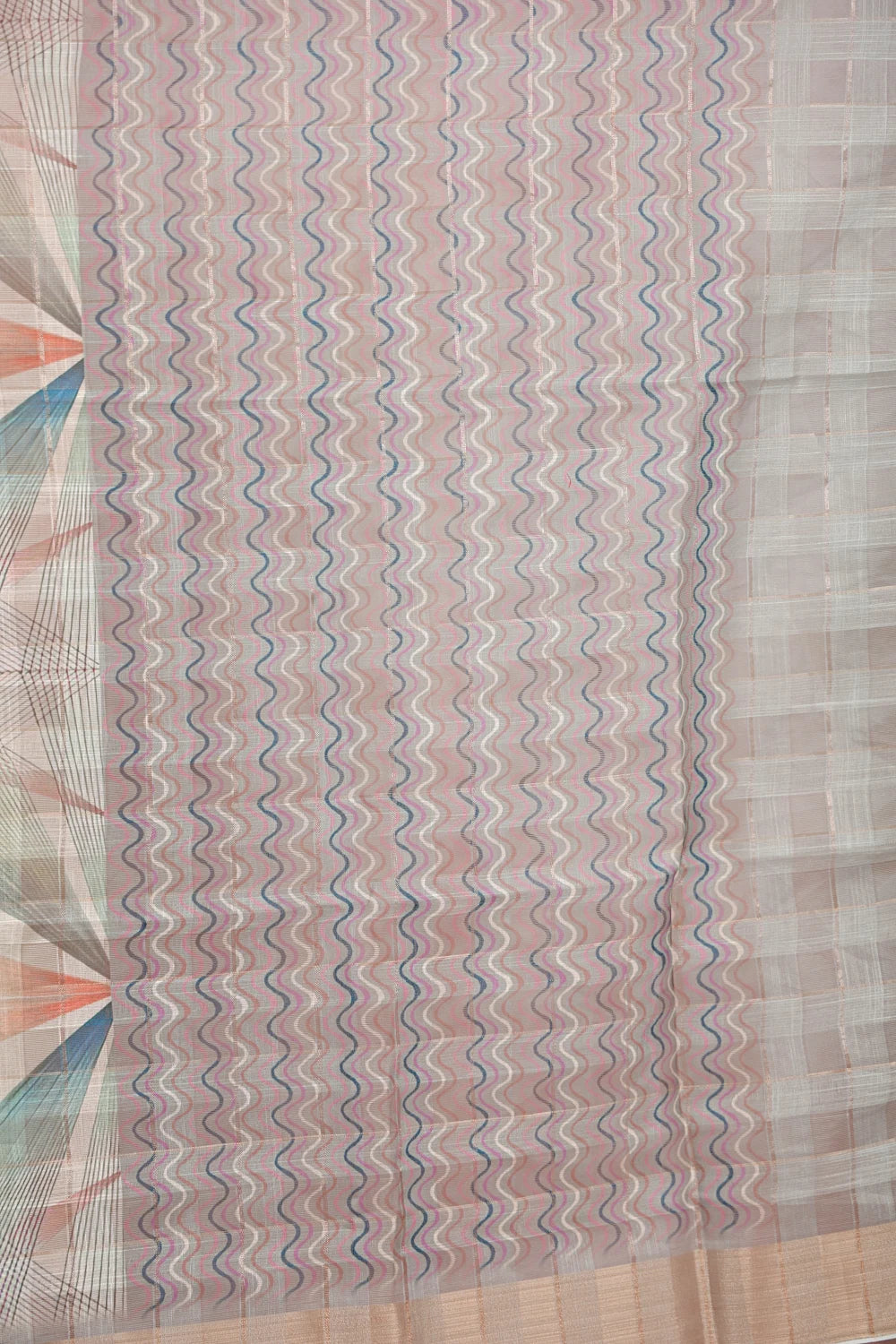 Multi Color Semi Organza Saree