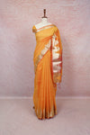 Mango Yellow Cotton Silk Saree