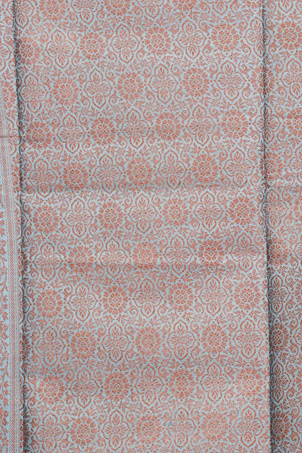 Sea Blue Tussar Silk Saree