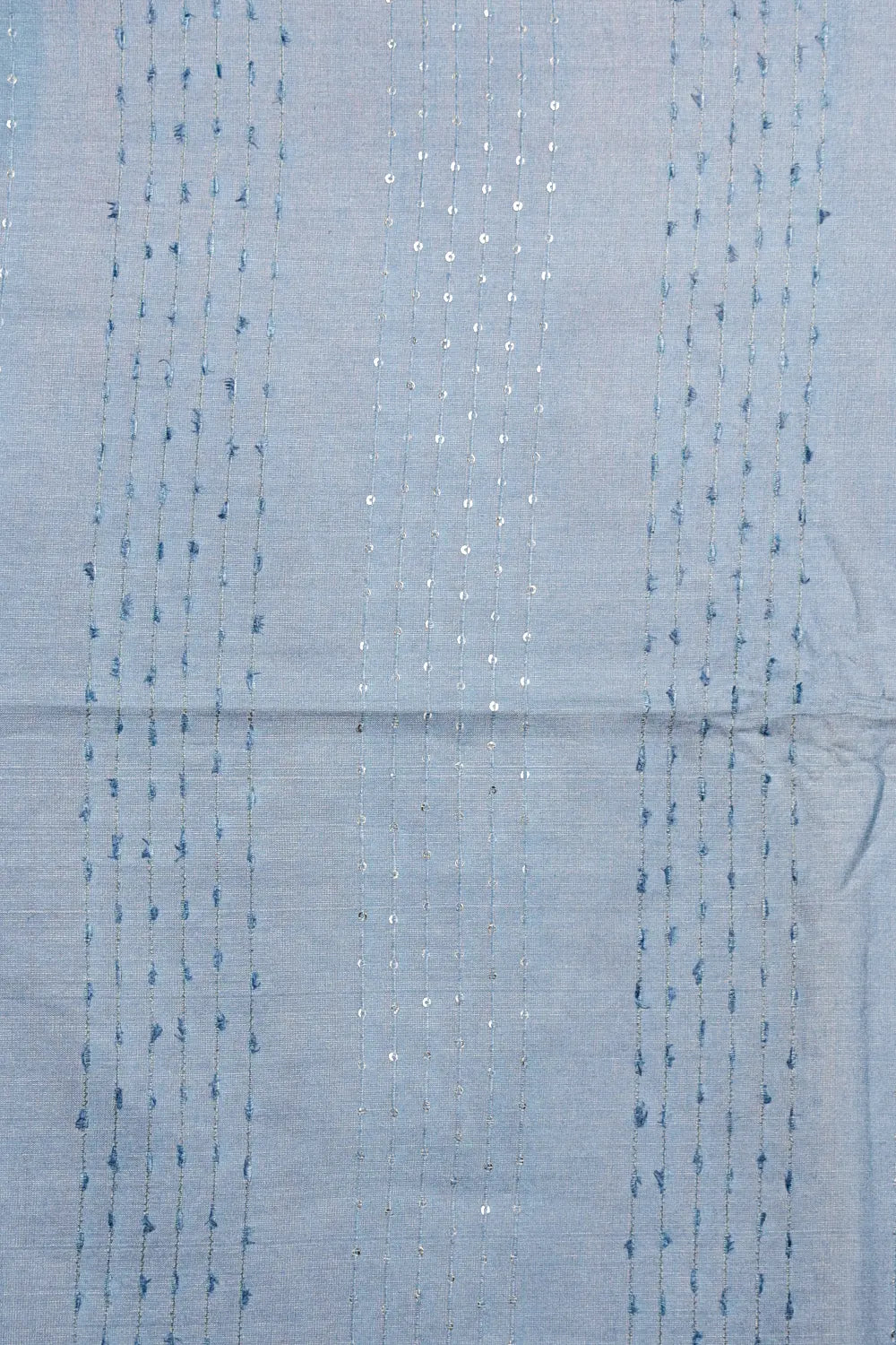 Blue Tussar Silk Saree