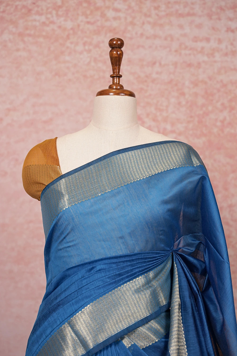 Blue Semi Silk Saree