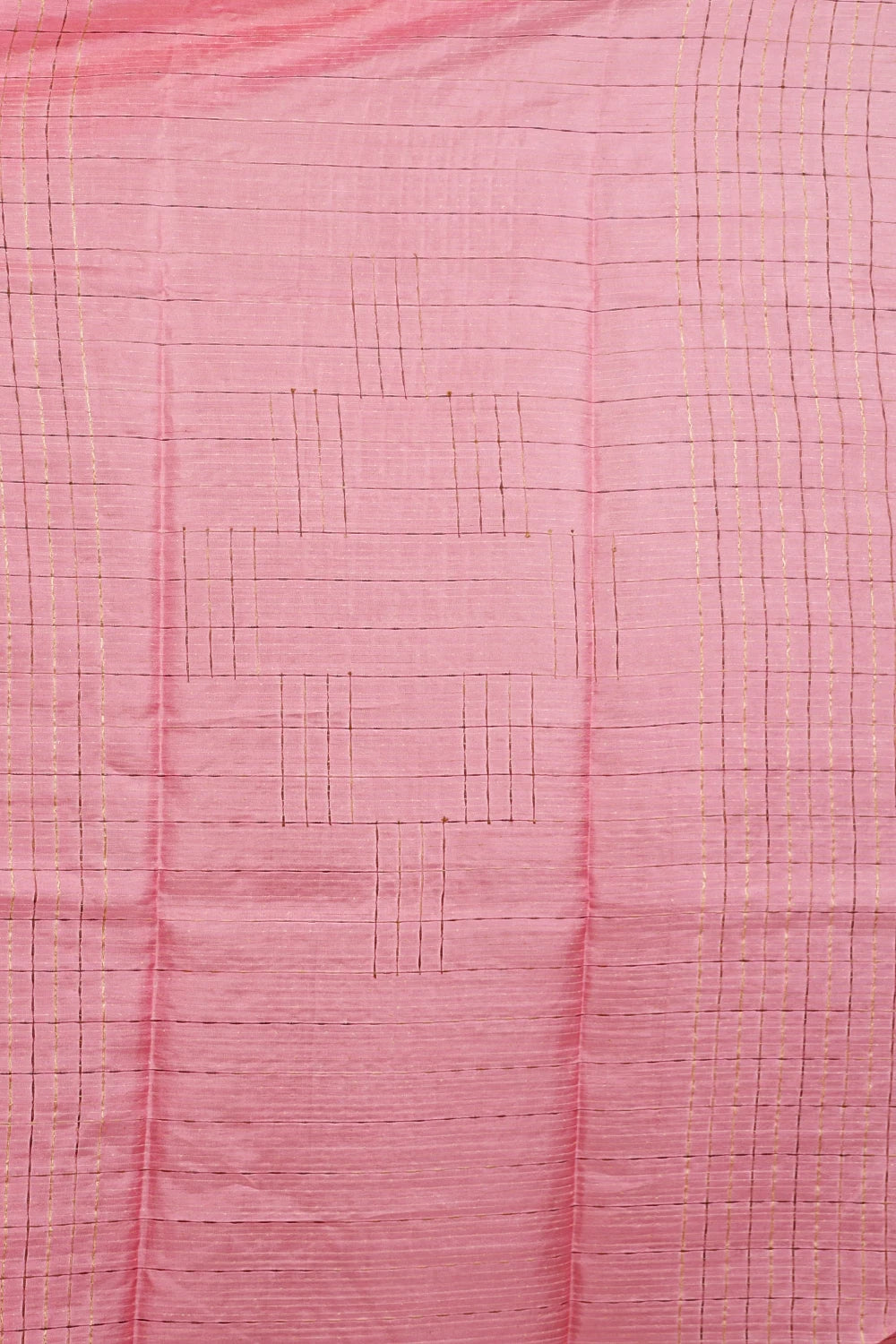 Pink Tussar Silk Saree