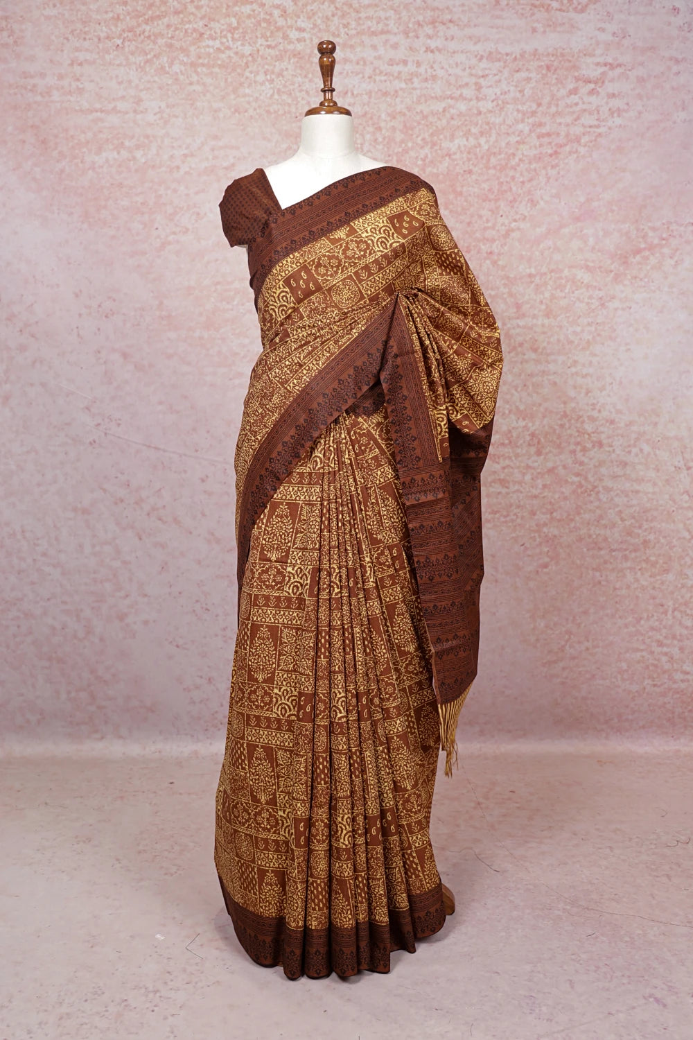 Coffee Color Cotton Saree