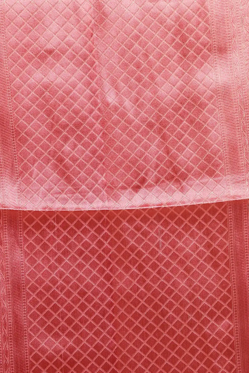 Peach Semi Tissue Saree
