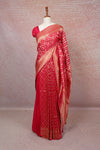 Magenta Pink Banarasi Saree