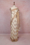 Off White Semi Banarasi Saree