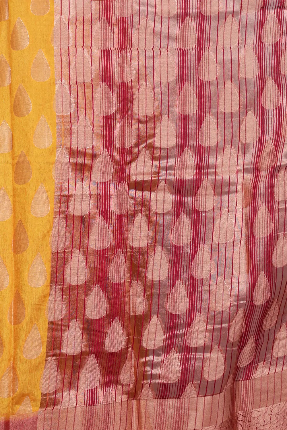 Yellow Semi Silk Saree