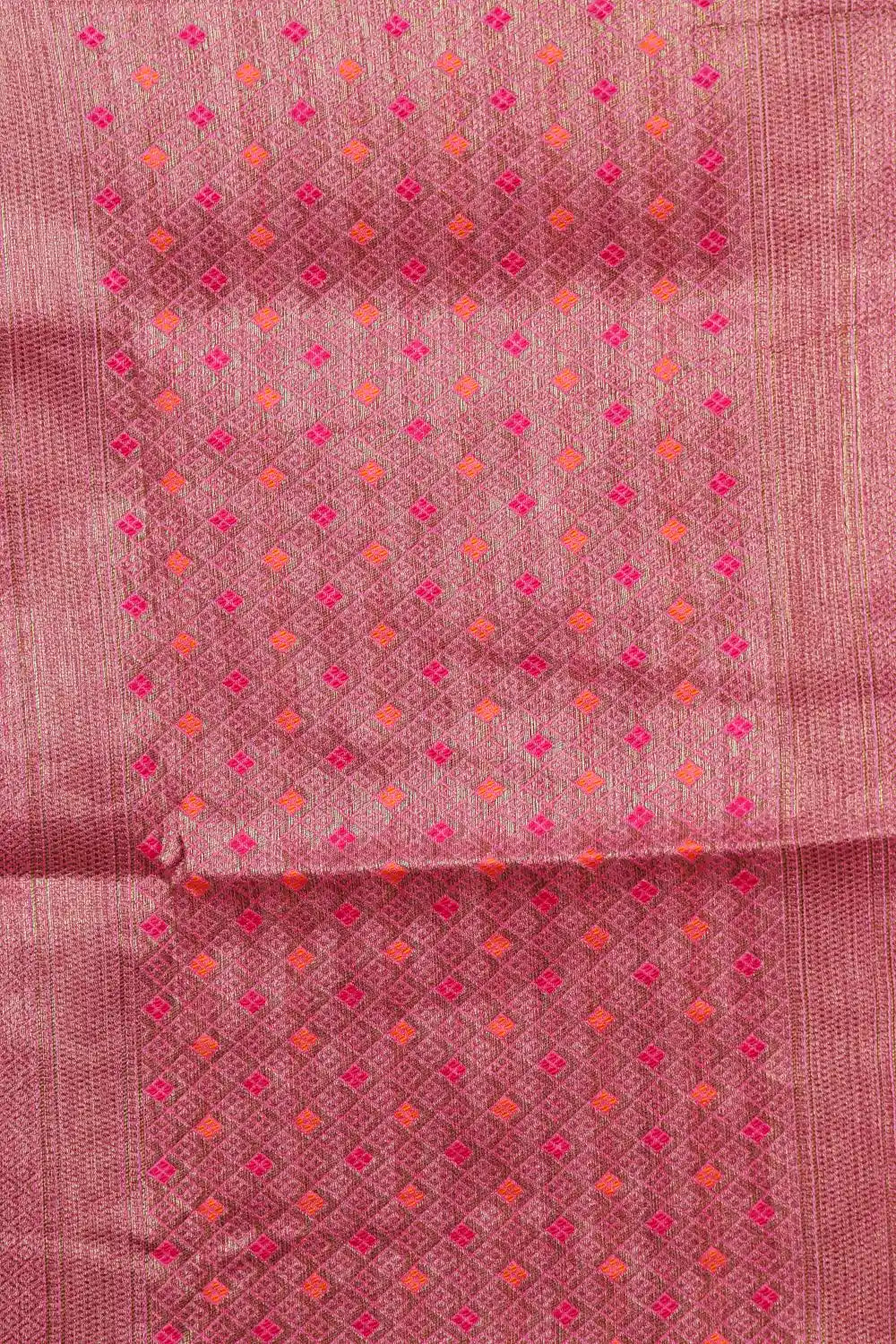 Pink Semi Banarasi Saree