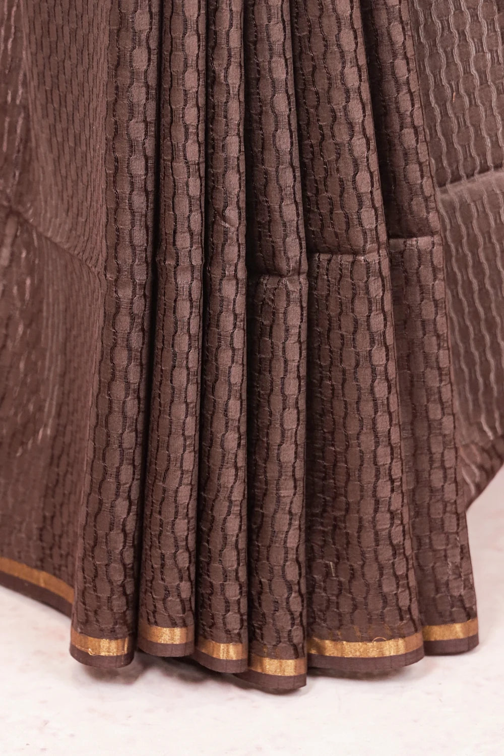 Coffee Brown Semi Tussar Saree