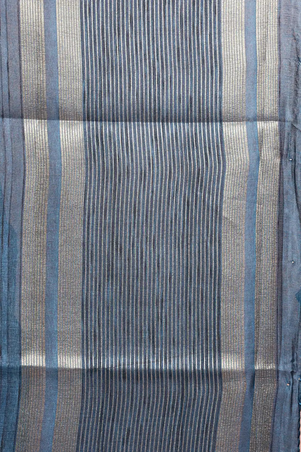 Teal Blue Semi Tussar Saree