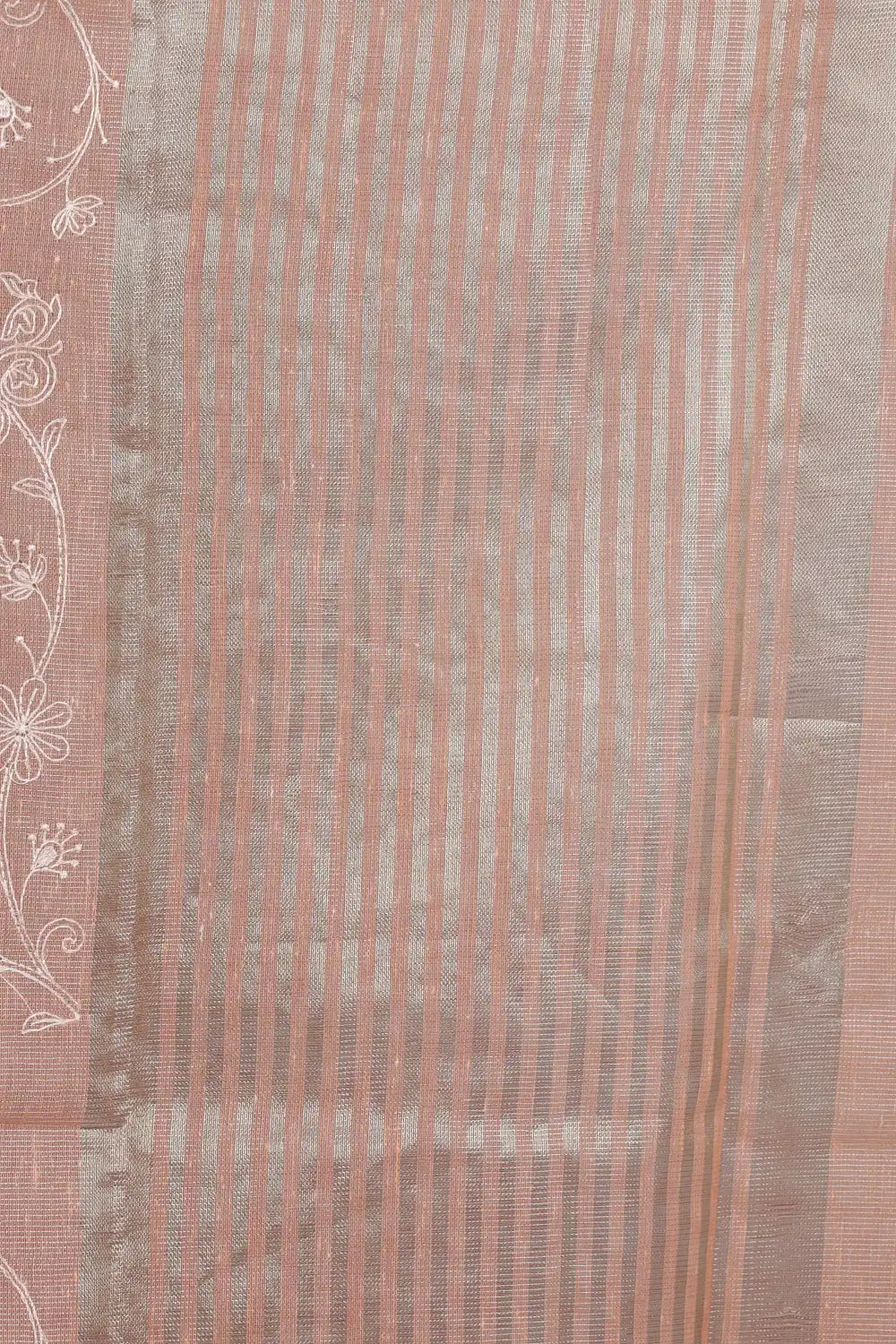 Peach Net Kota Saree