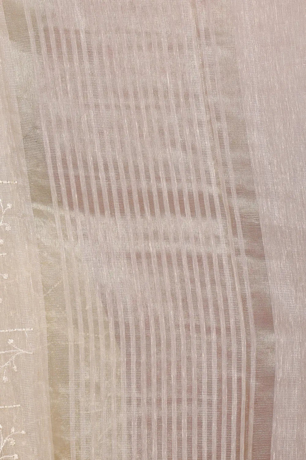 Cream Net Kota Saree