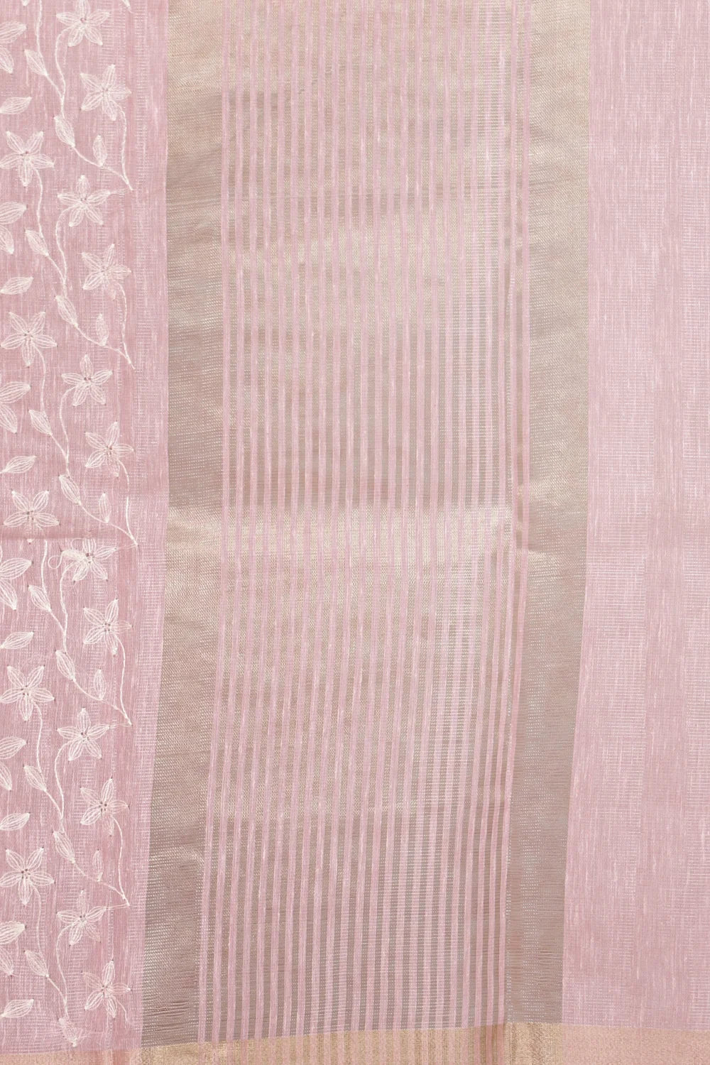 Pink Semi Tissue Saree