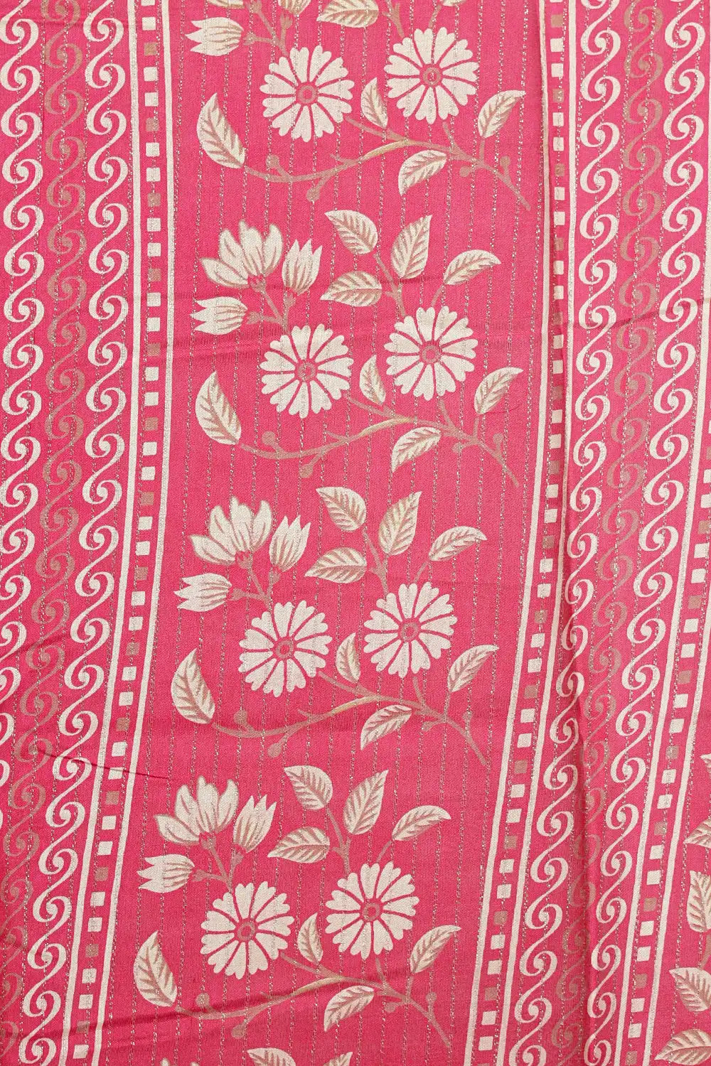 Pink Semi Chiffon Saree