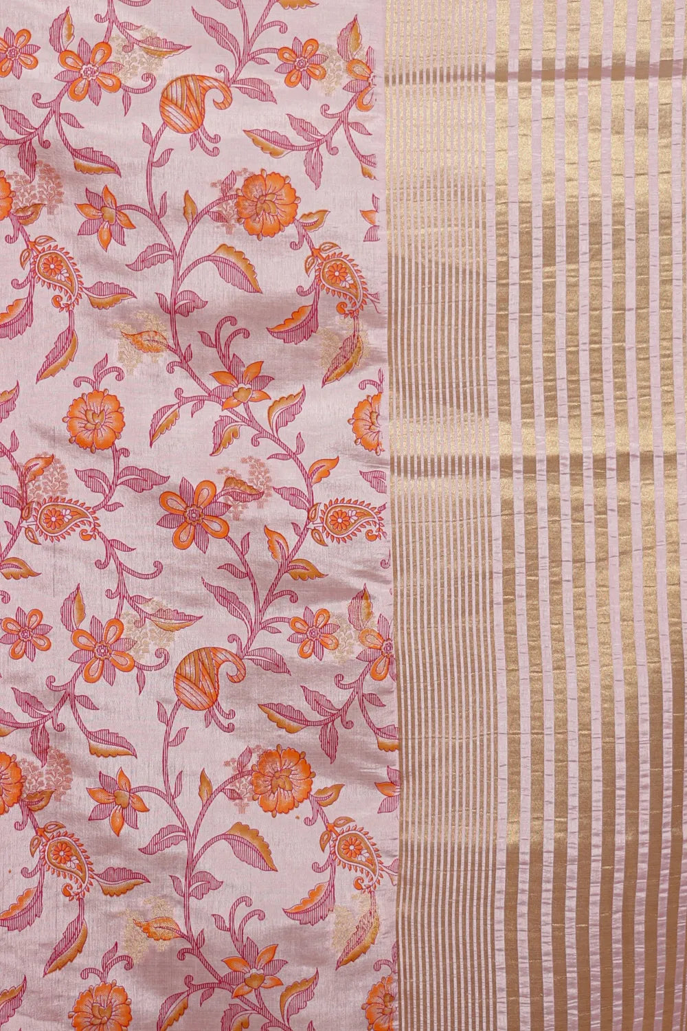 Pink Semi Silk Saree