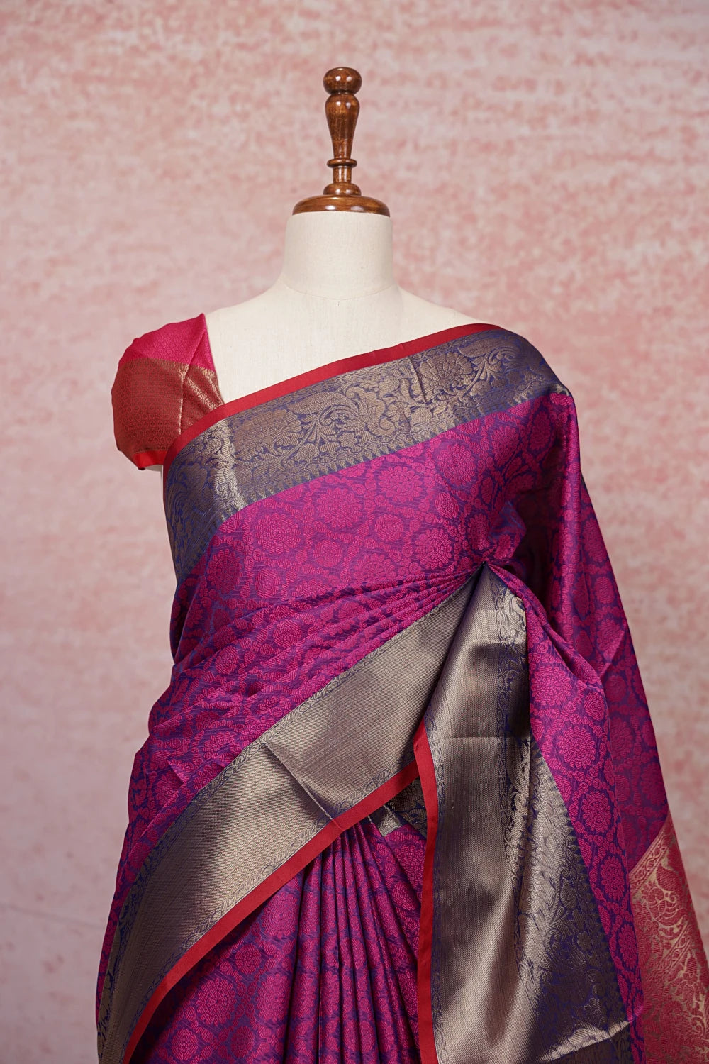 Blue Semi Silk Saree