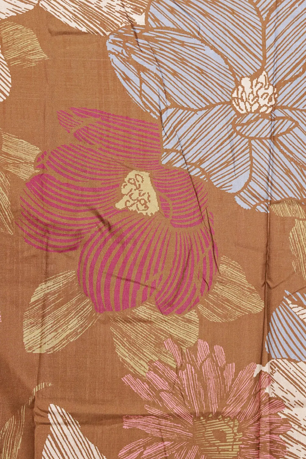 Metalic Gold Semi Tussar Saree