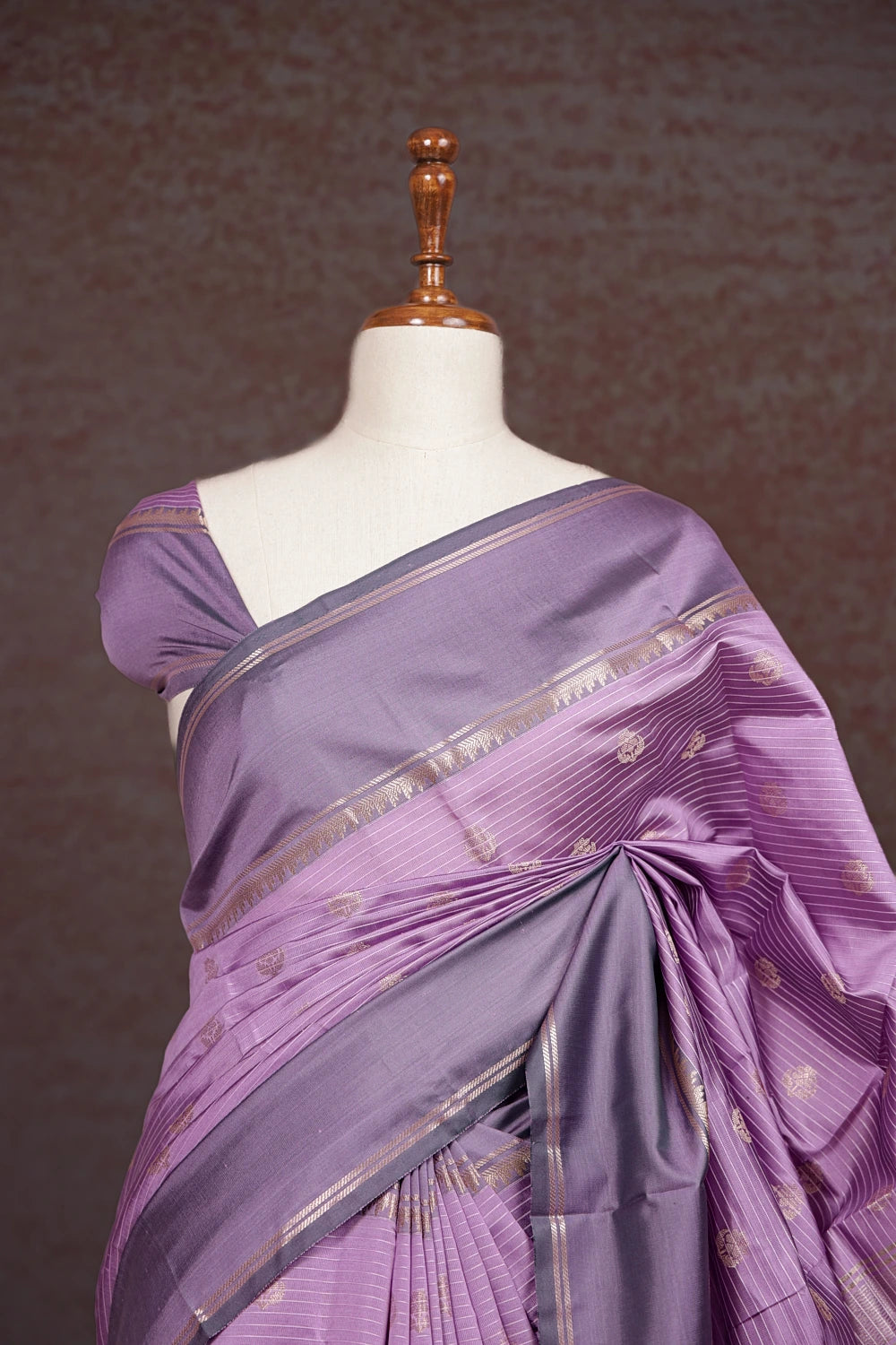 Lavender Art Silk Saree