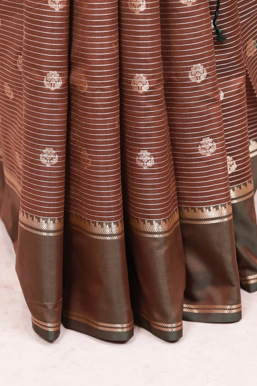 Brown Semi Silk Saree