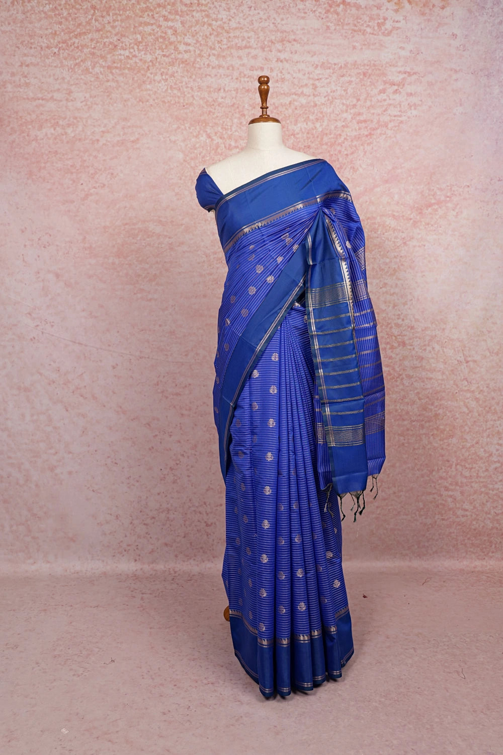 Royal Blue Art Silk Saree
