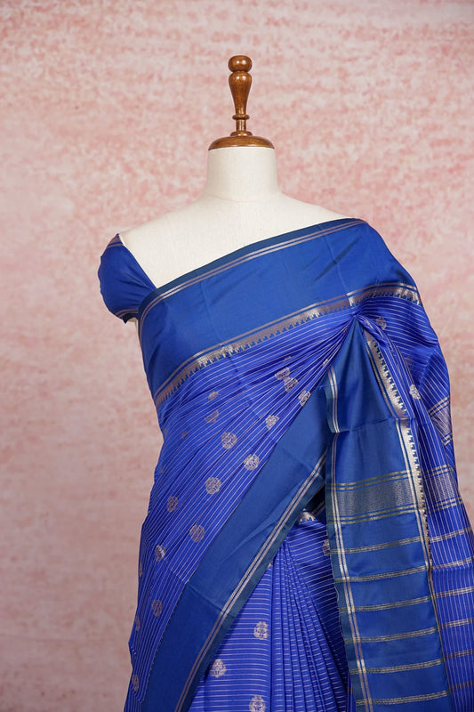 Royal Blue Art Silk Saree