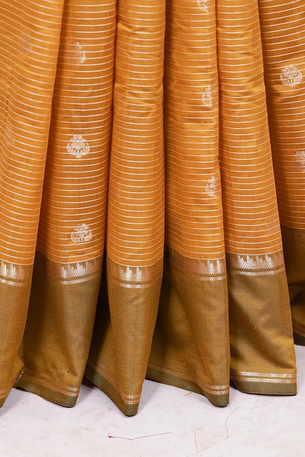 Mustard Yellow Art Silk Saree