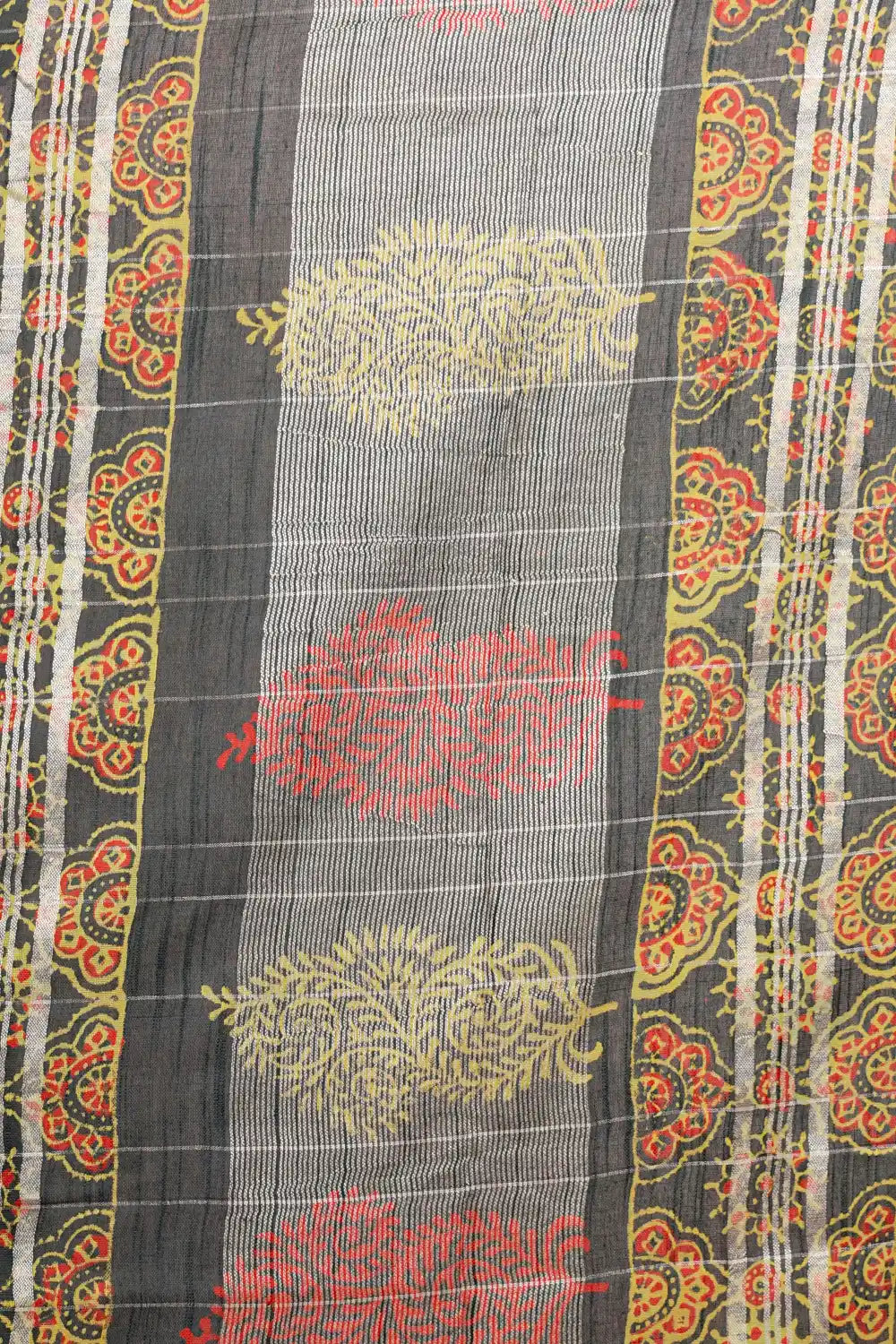 Dark Green Semi Linen