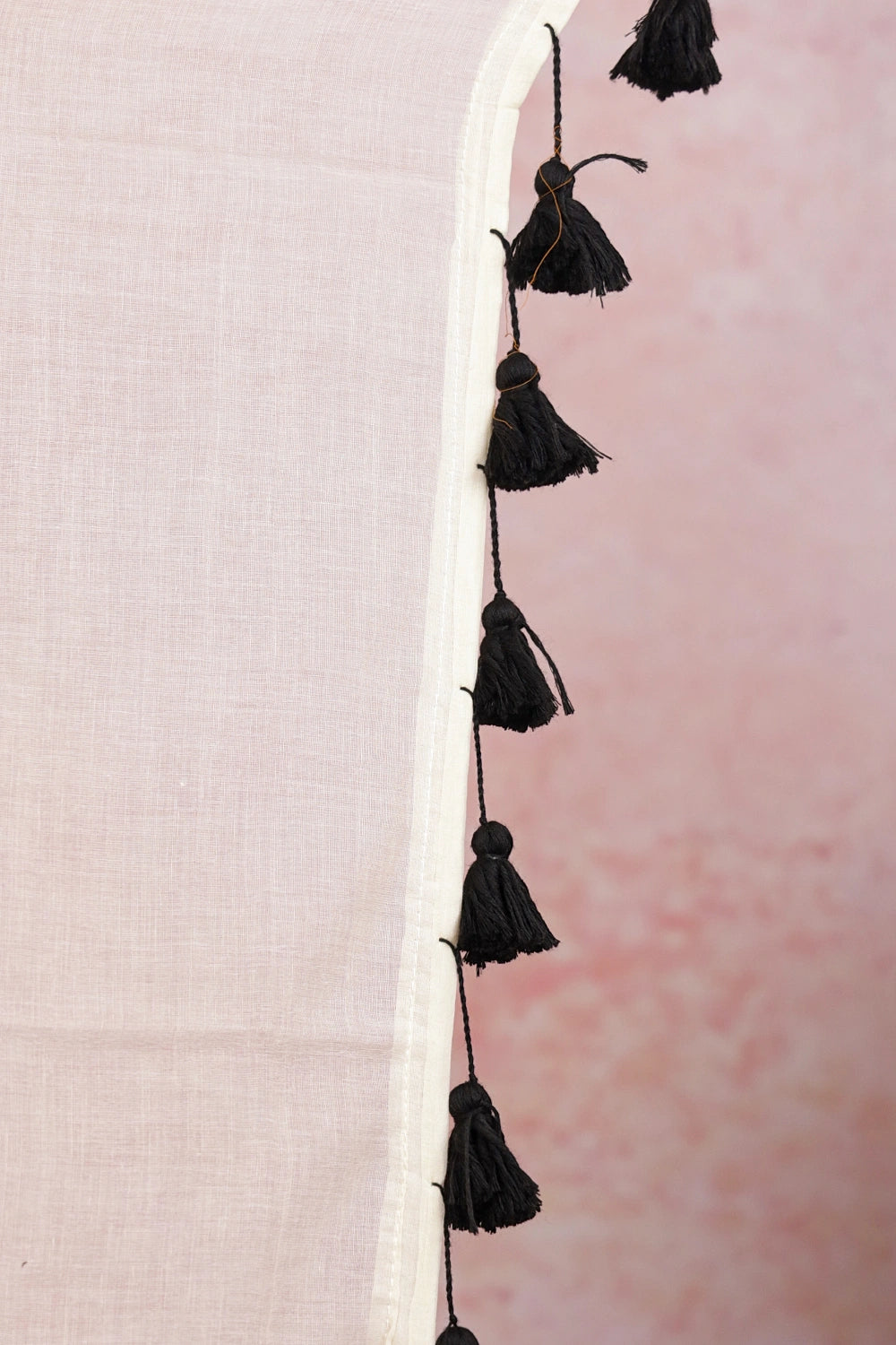 Off White Mul Cotton Kerala Saree