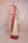Off White Mul Cotton Kerala Saree - Seematti