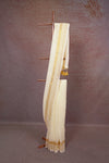 Off White Mul Cotton Kerala Saree - Seematti